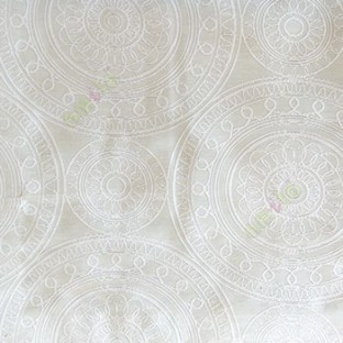White color traditional designs circles rangoli scales deya zigzag circle lines main curtain